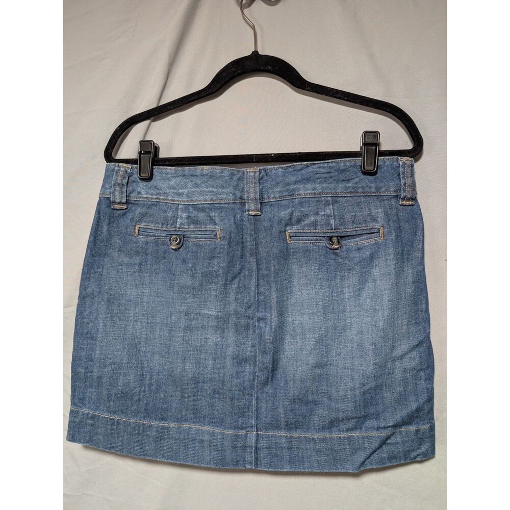 Gap Jeans Women's Medium Wash Denim Blue Jean Mini Skirt Casual Classic Size 10 - Picture 5 of 8